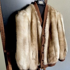 Faux Fur Cardigan Jacket